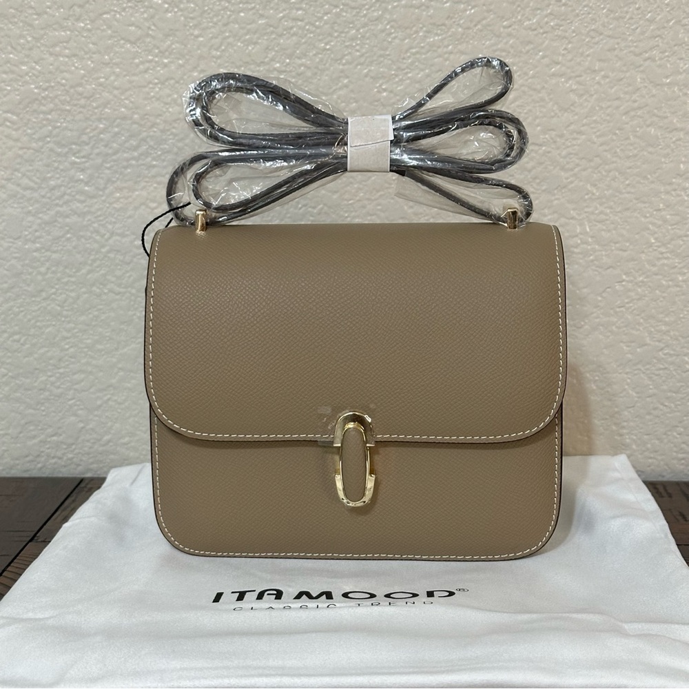 Women Handbag Leather Shoulder Crossbody Bag Small Square Bag - Picture 13 of 15